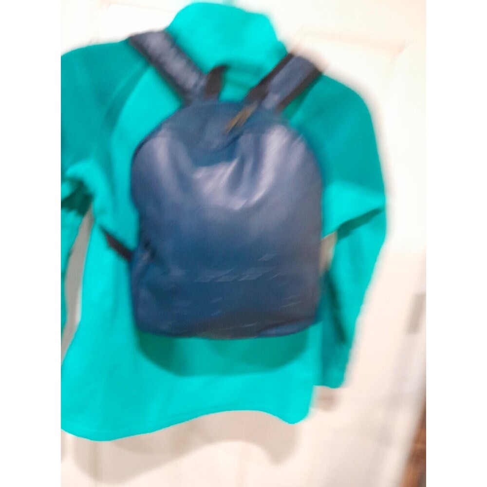 Olivia Miller Leather Mini Backpack "Holy Chic", .12 inch Blue